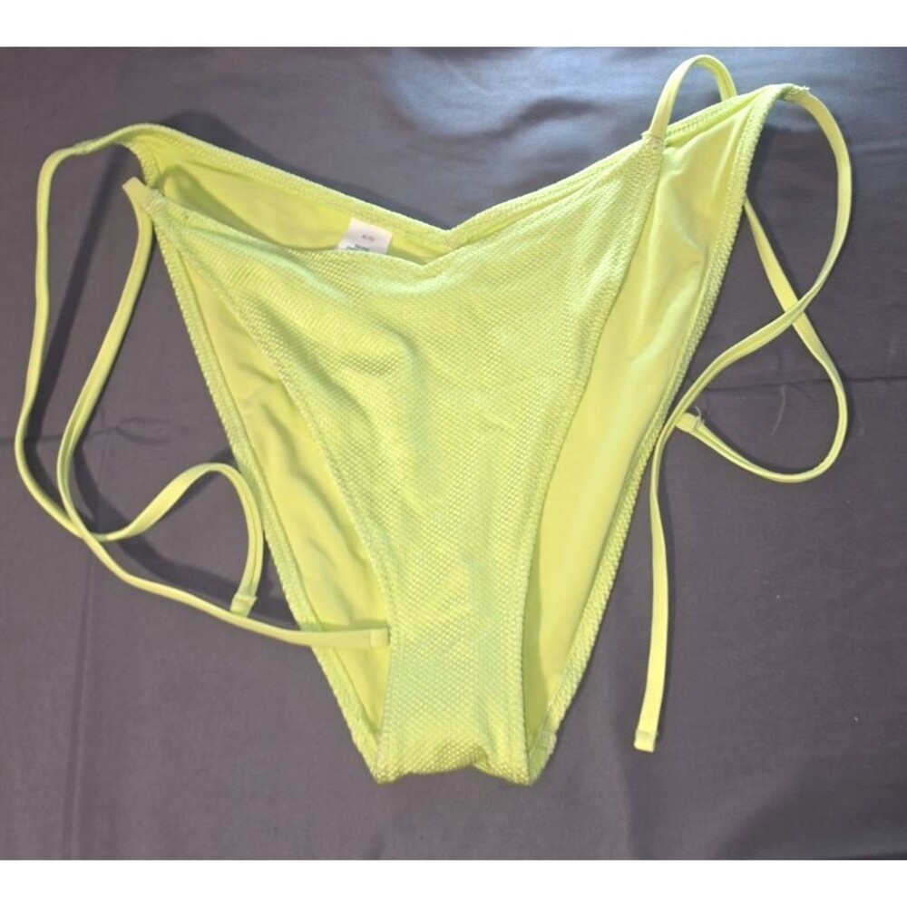 Aerie Green String Tie Sides Swim Bathing Suit Bottom Cheekiest New No Tags XL